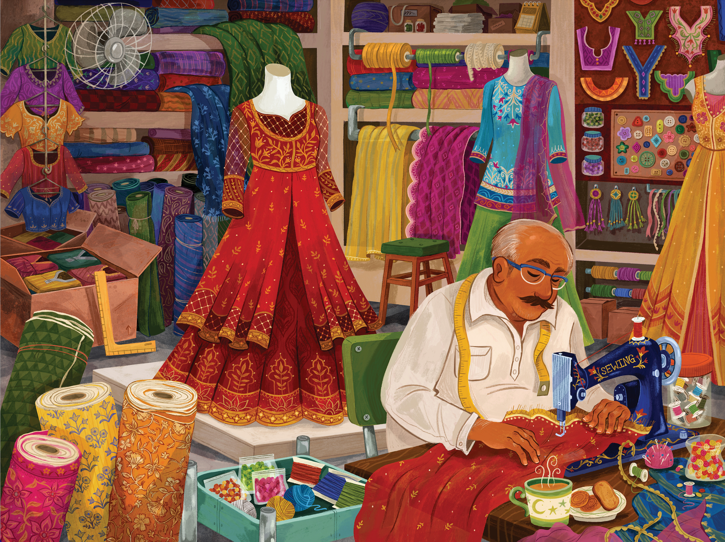 Laila Luxury Puzzles The Tailor's Shop, 1000 Piece Puzzle