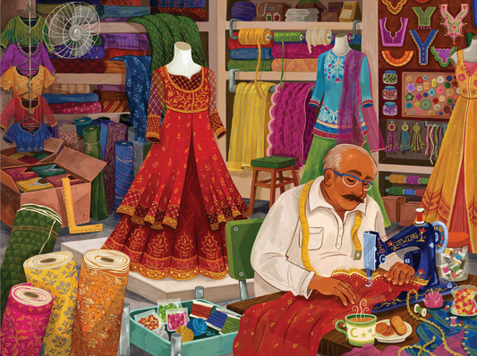 Laila Luxury Puzzles The Tailor's Shop, 500 Piece Puzzle
