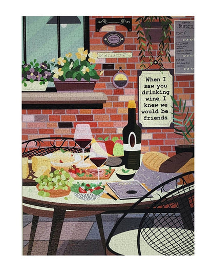 ellembee When I Saw You Drinking Wine, 1000 Piece Puzzle