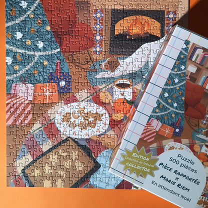 Pièce Rapportée Waiting for Christmas, 500 Piece Puzzle