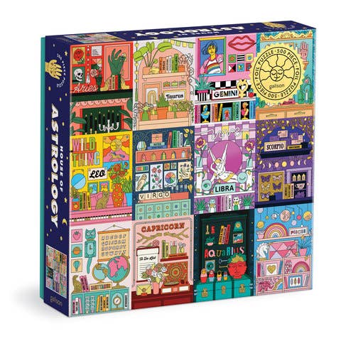 Galison House of Astrology Foil, 500 Piece Puzzle