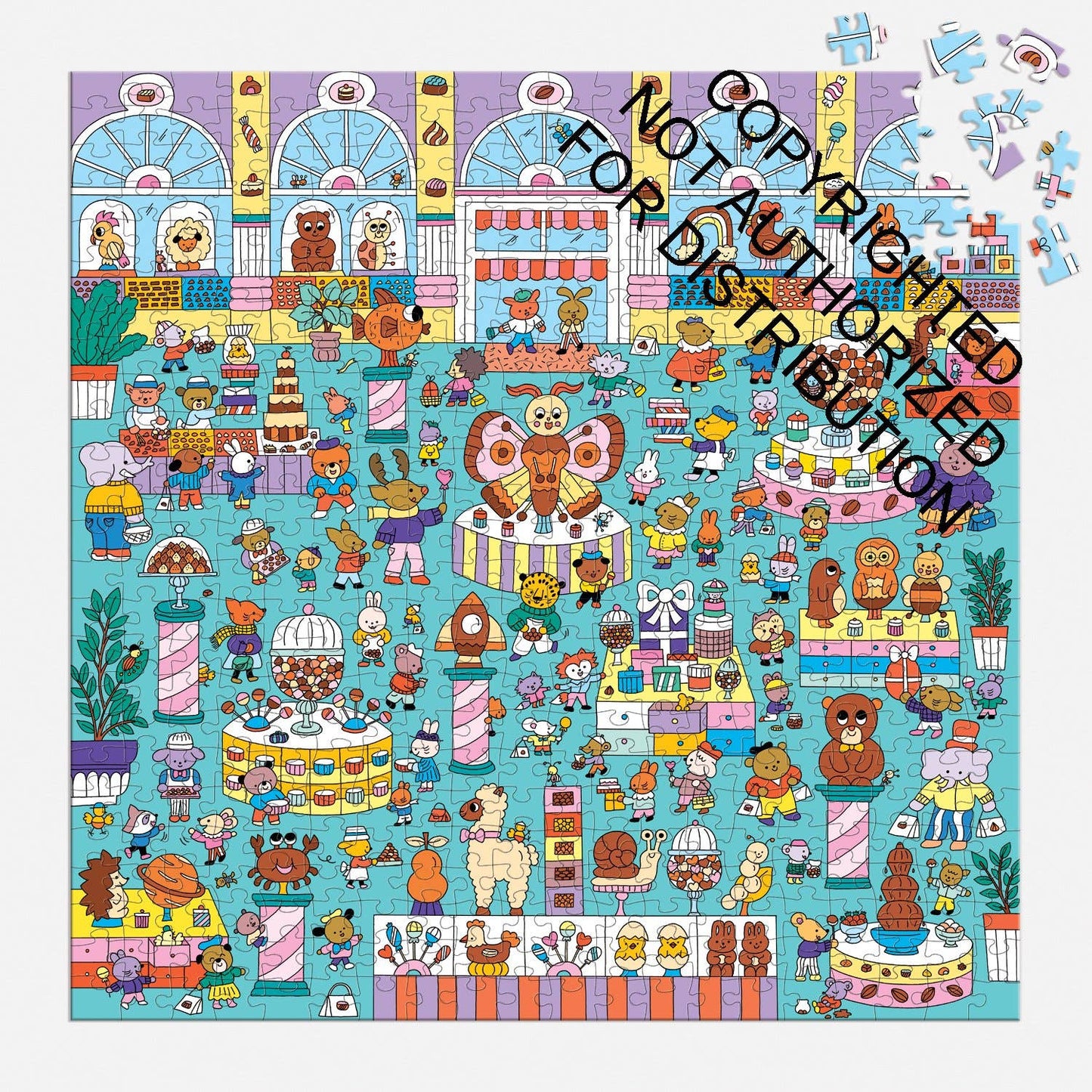 Mudpuppy Search and Find: Chocolate Shop, 500 Piece Puzzle