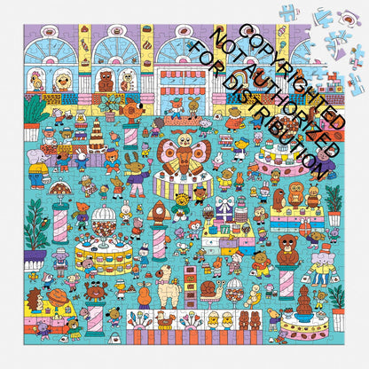 Mudpuppy Search and Find: Chocolate Shop, 500 Piece Puzzle