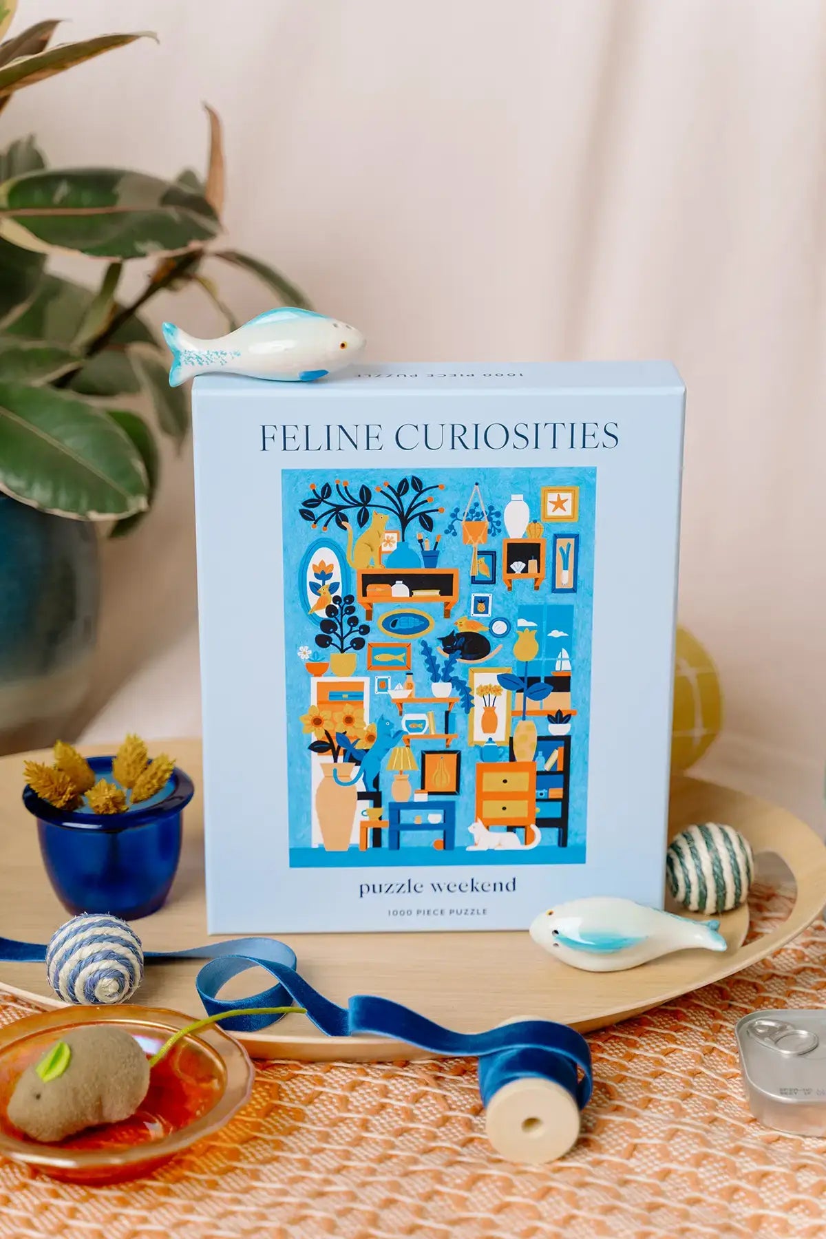 Puzzle Weekend Feline Curiosities, 1000 Piece Puzzle