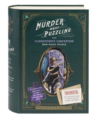 Chronicle Books Murder Most Puzzling: The Clairvoyants’ Convention, 500 Piece Puzzle