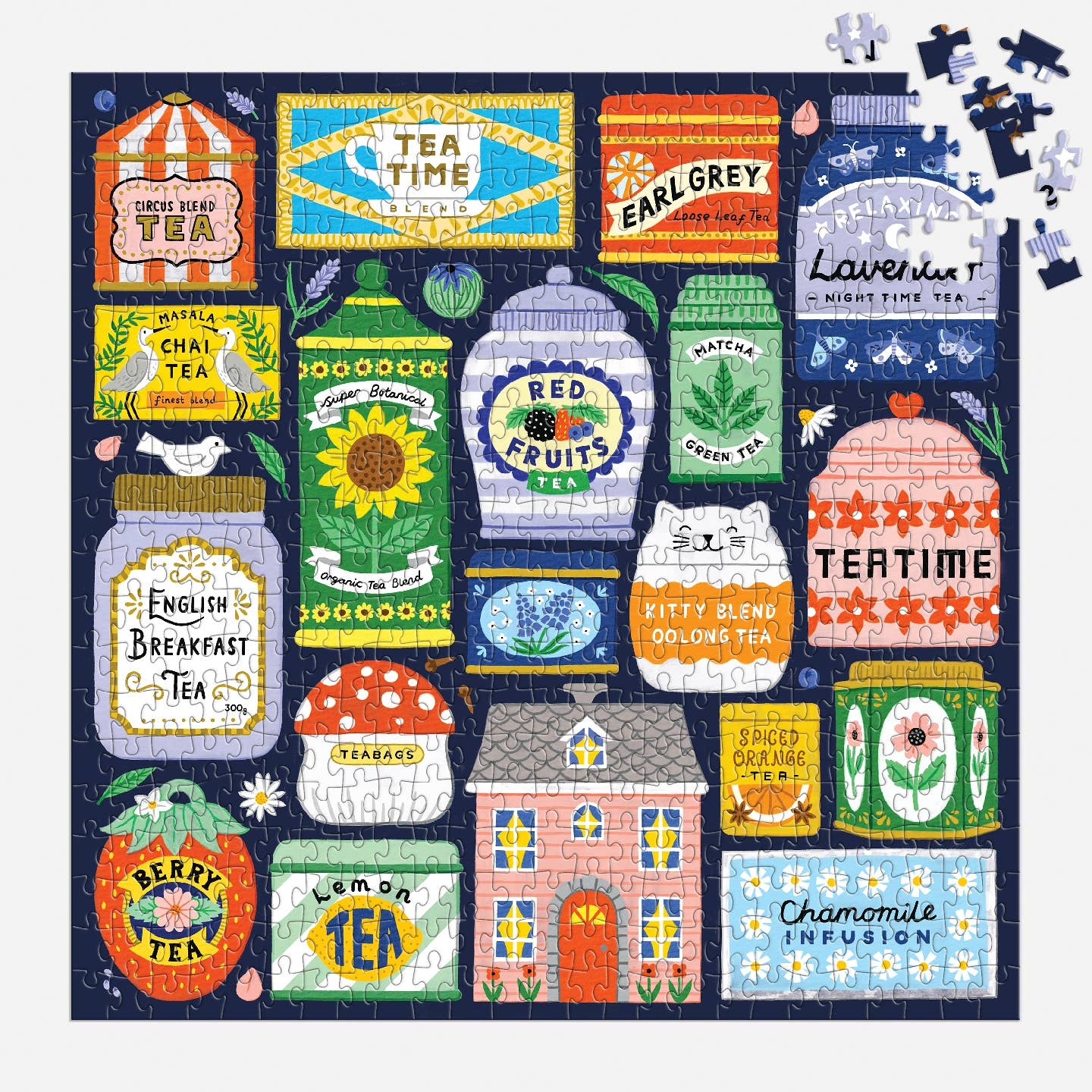 Galison Spot Of Tea, 500 Piece Puzzle