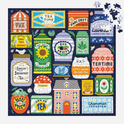 Galison Spot Of Tea, 500 Piece Puzzle