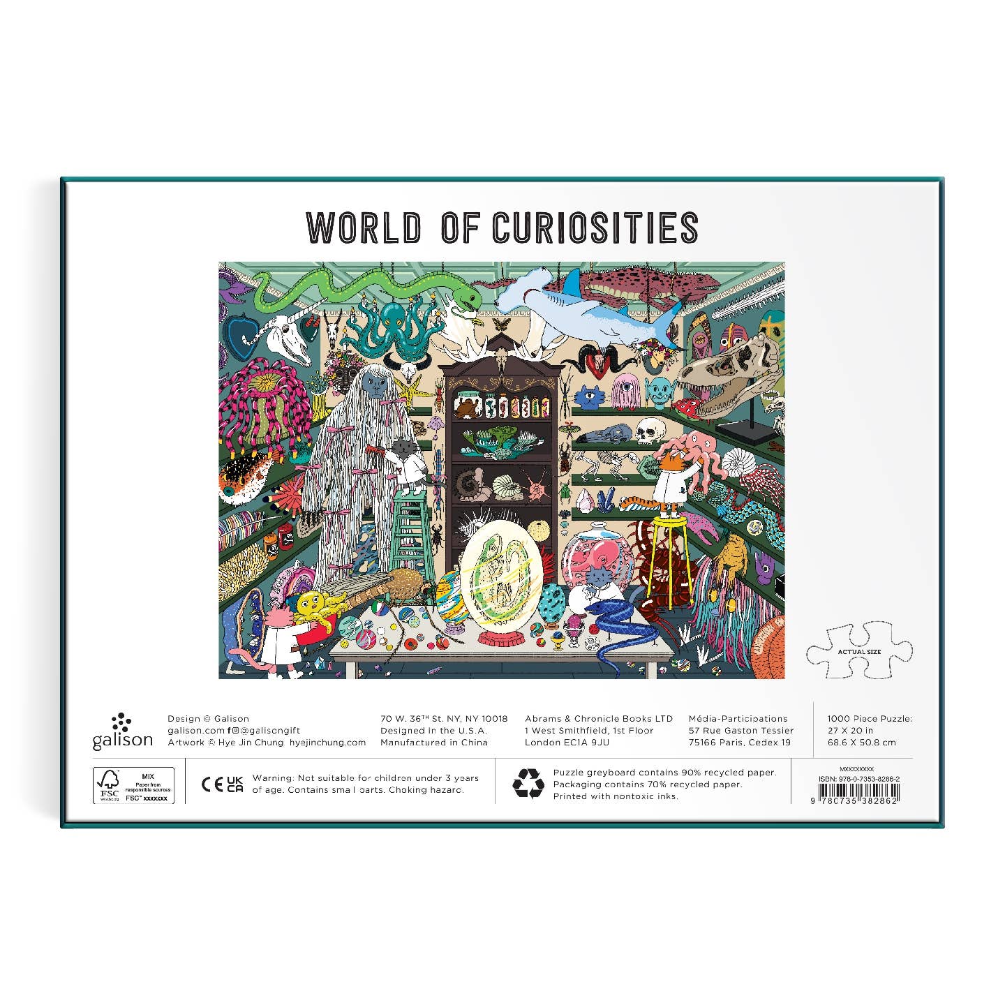 Galison World of Curiosities, 1000 Piece Puzzle