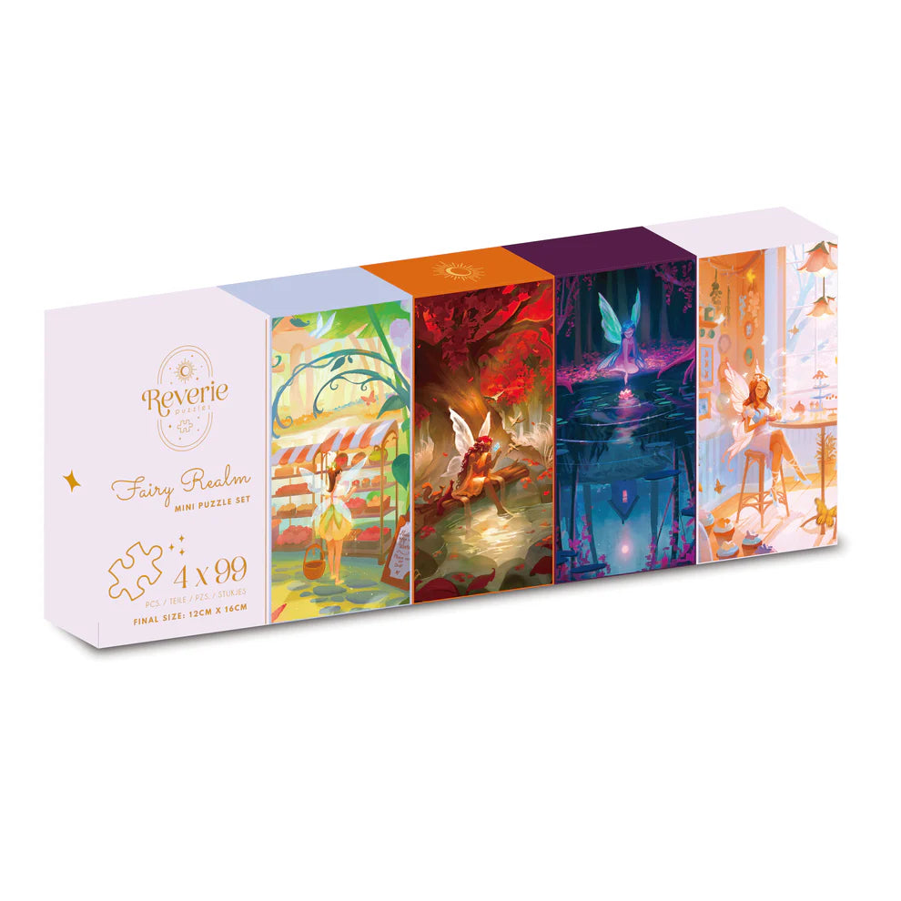 Reverie Fairy Realm, 4 x 99 Piece Mini Puzzle Set