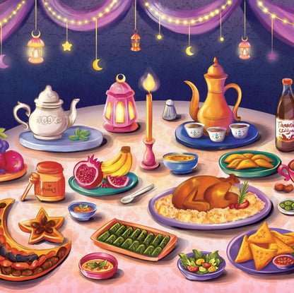 Laila Luxury Puzzles Familiar Feast, 500 Piece Puzzle