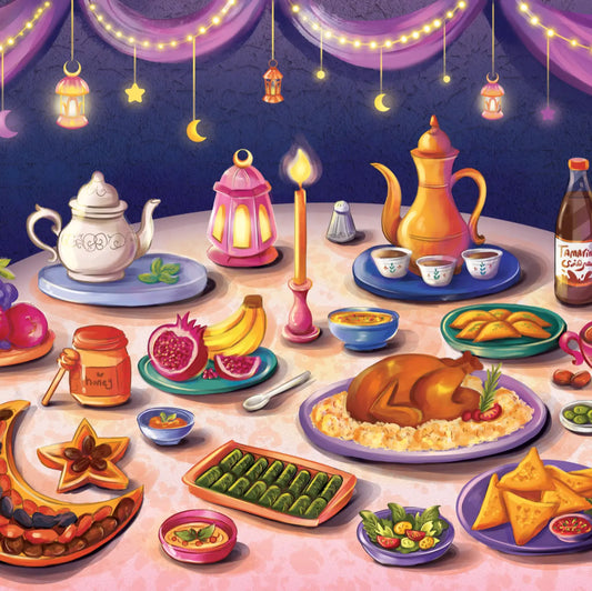 Laila Luxury Puzzles Familiar Feast, 500 Piece Puzzle