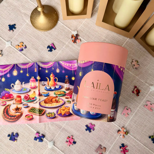Laila Luxury Puzzles Familiar Feast, 500 Piece Puzzle