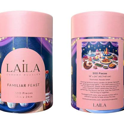 Laila Luxury Puzzles Familiar Feast, 500 Piece Puzzle