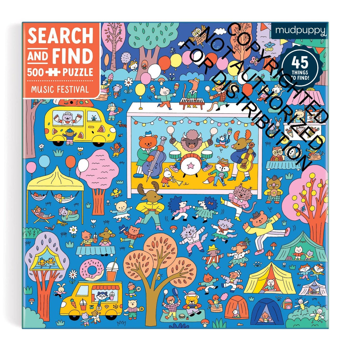 Mudpuppy Search and Find: Music Festival, 500 Piece Puzzle