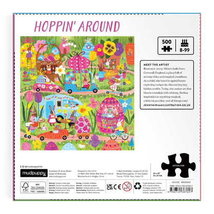 Mudpuppy Hoppin’ Around, 500 Piece Puzzle