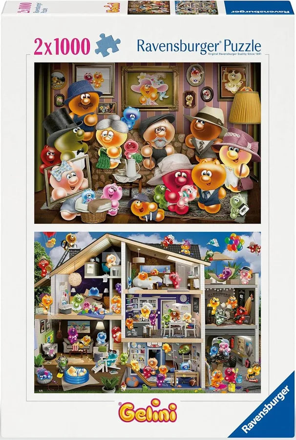 Ravensburger Gelinis amusants, 2 x 1000 pièces