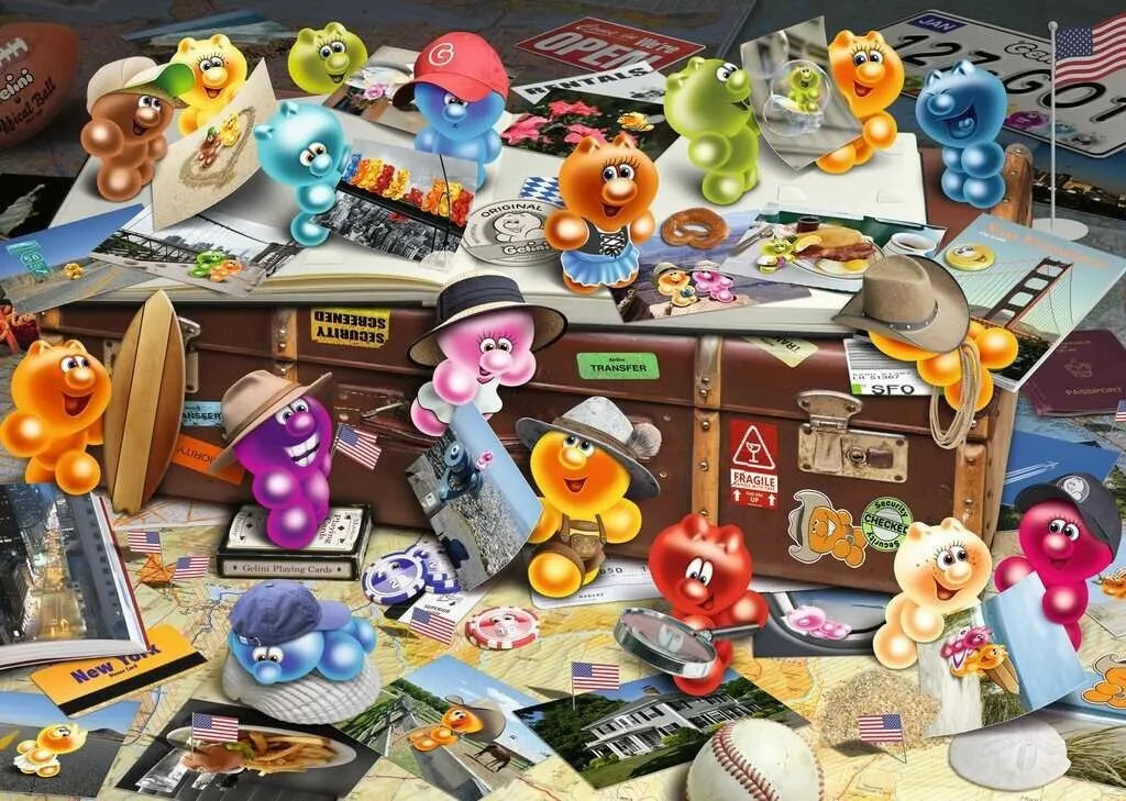 Ravensburger Gelini German Tourist, 1000 Piece Puzzle - Imported