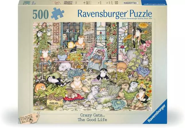 Ravensburger Crazy Cats : La Belle Vie, 500 pièces