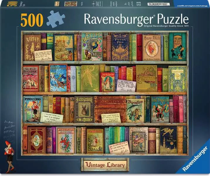 Bibliothèque Ravensburger Vintage, 500 pièces