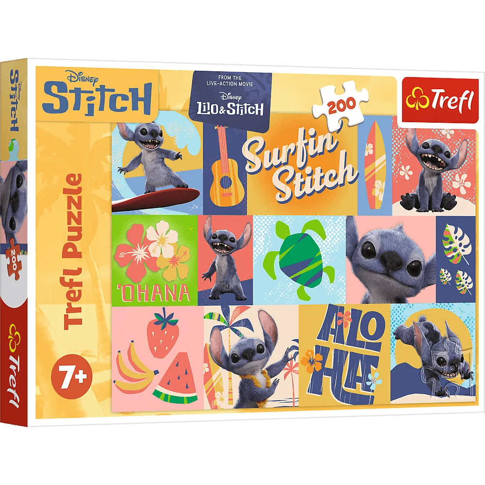 Trefl Disney Lilo & Stitch Hawaiian Adventures, 200 Piece Puzzle - Imported