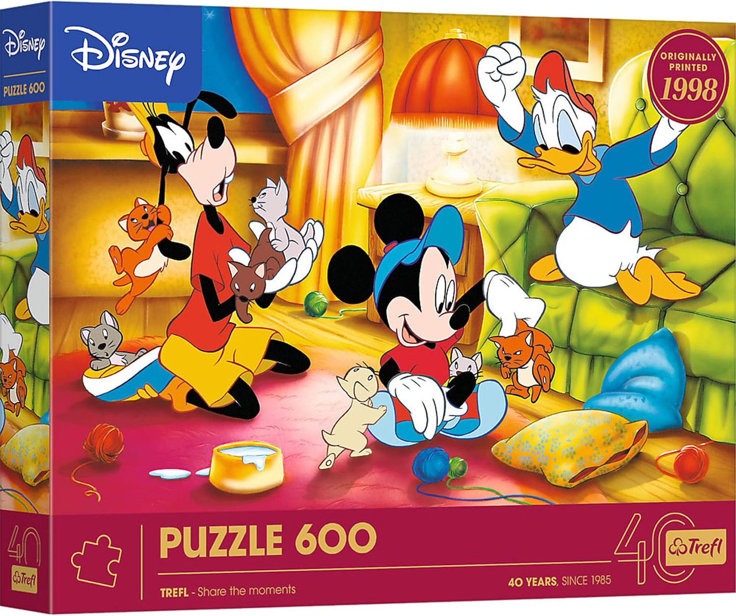 Trefl 40th Anniversary Disney Mickey, 600 Piece Puzzle - Imported