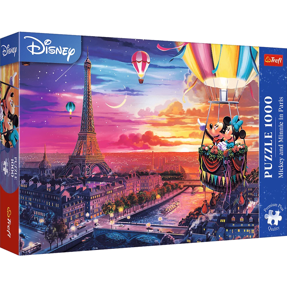 Trefl Mickey and Minnie in Paris, 1000 Piece Puzzle - Imported