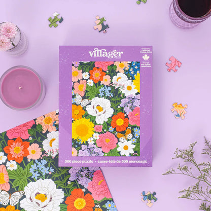 Villager Midnight Blooms, 500 Piece Puzzle