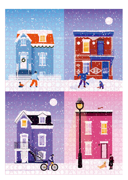 Holiyay Snowy in Montreal, 1000 Piece Puzzle