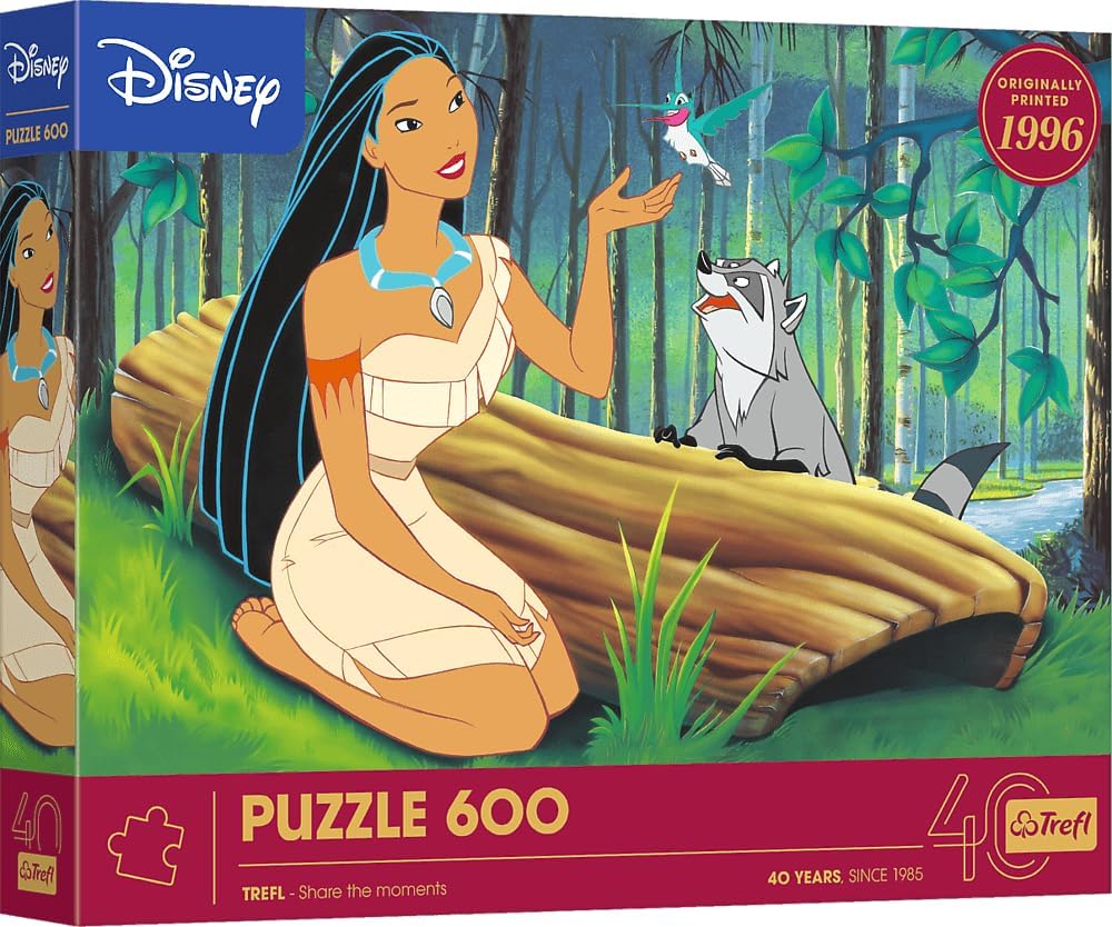 Trefl 40th Anniversary Disney Pocahontas, 600 Piece Puzzle - Imported