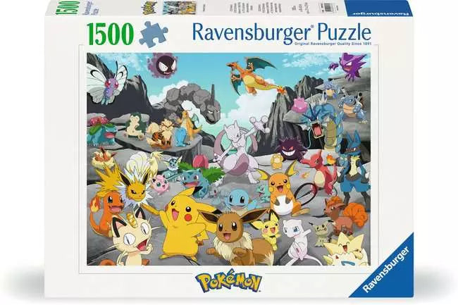 Ravensburger Pokemon Classics, 1500 Piece Puzzle - Imported