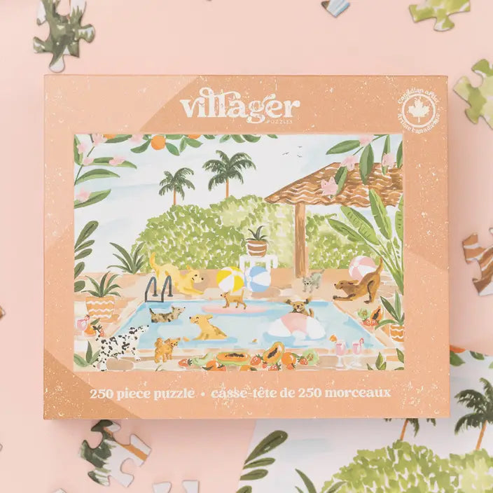Villager Pool Party, 250 Piece Puzzle