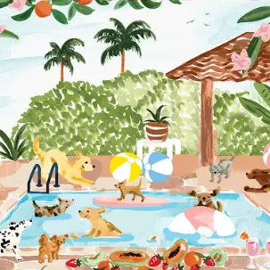 Villager Pool Party, 250 Piece Puzzle