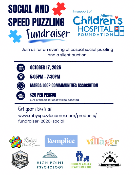 Social and Speed Puzzling Fundraiser - Casual Social Puzzling Only