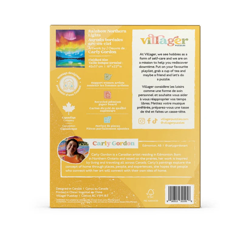 Villager Rainbow Northern Lights, 500 Piece Puzzle