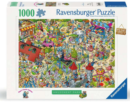 Ravensburger Ray's Comic Series, Holiday Resort: The Amusement Park, 1000 Piece Puzzle - Imported