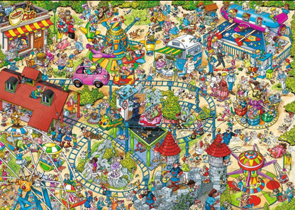 Ravensburger Ray's Comic Series, Holiday Resort: The Amusement Park, 1000 Piece Puzzle - Imported