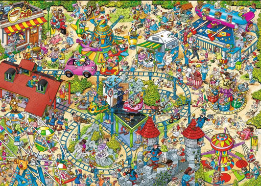 Ravensburger Ray's Comic Series, Holiday Resort: The Amusement Park, 1000 Piece Puzzle - Imported