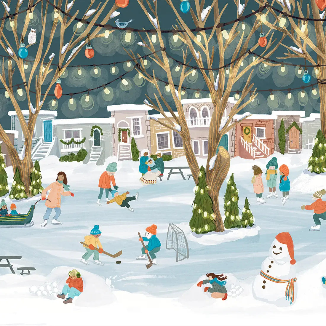 Villager Neighbourhood Rink, 250 Piece Puzzle