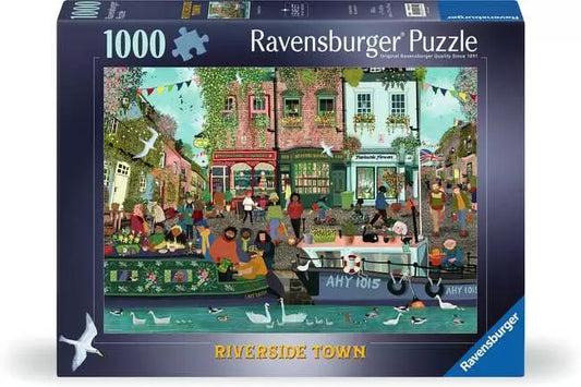 Ravensburger Riverside Town, 1000 Piece Puzzle - Imported