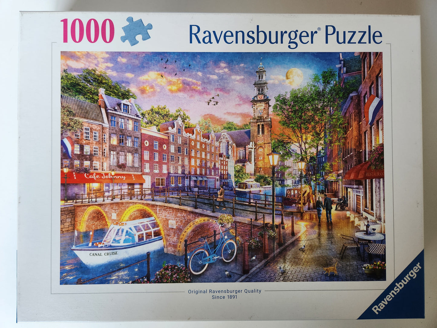 Ravensburger Sunset in Amsterdam, 1000 Piece Puzzle - Imported