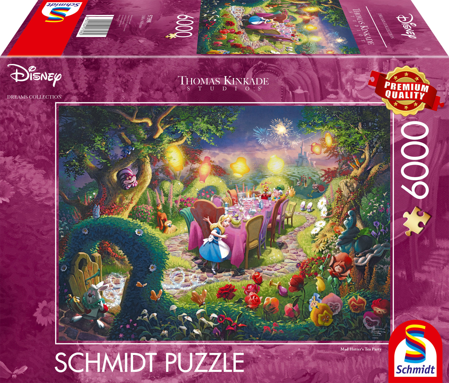 Schmidt Disney Mad Hatter's Tea Party, 6000 Piece Puzzle - Imported