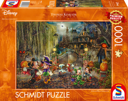 Schmidt Disney Mickey & Minnie Halloween Fun, 1000 Pieces Puzzles - Imported
