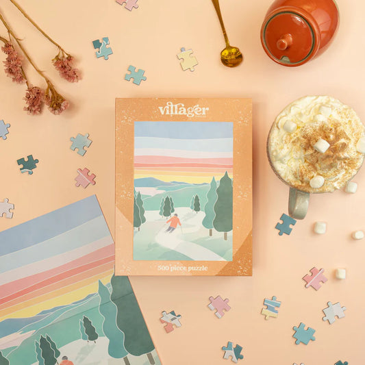 Villager Sunset Ski, 500 Pieces