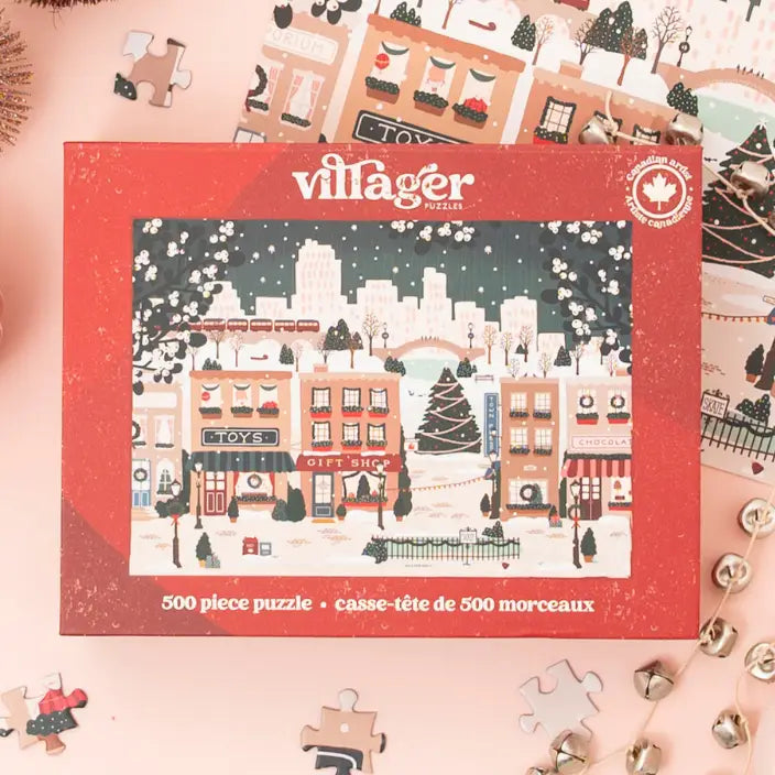 Villager Small Town Holiday, 500 Piece Puzzle