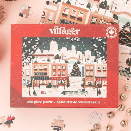 Villager Small Town Holiday, 500 Piece Puzzle