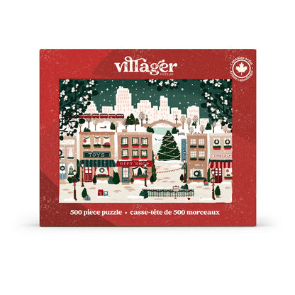 Villager Small Town Holiday, 500 Piece Puzzle