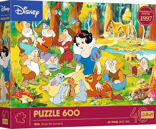Trefl 40th Anniversary Disney Snow White, 600 Piece Puzzle - Imported