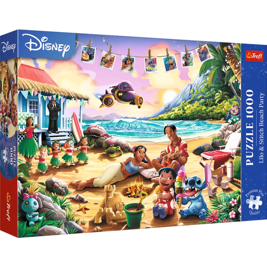 Trefl Disney Lilo & Stitch Beach Party, 1000 Piece Puzzle - Imported