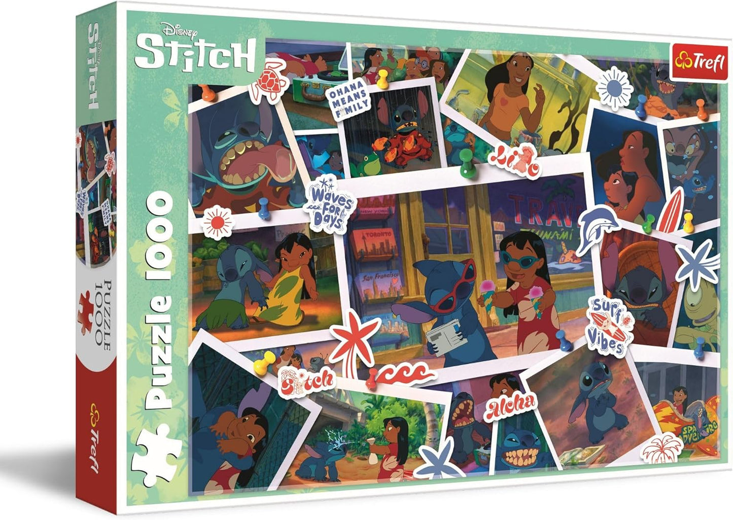 Trefl Disney Vacation with Stitch, 1000 Piece Puzzle - Imported