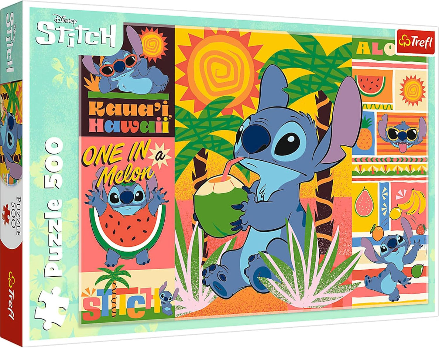 Trefl Disney Stitch en vacances, 500 pièces